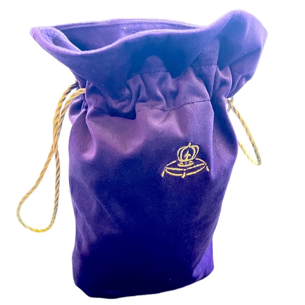 Crown 18 Velvety Gold Drawstring Storage Bag